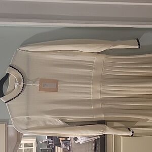 Off white wool knit dress. Pearl by Lela Rose